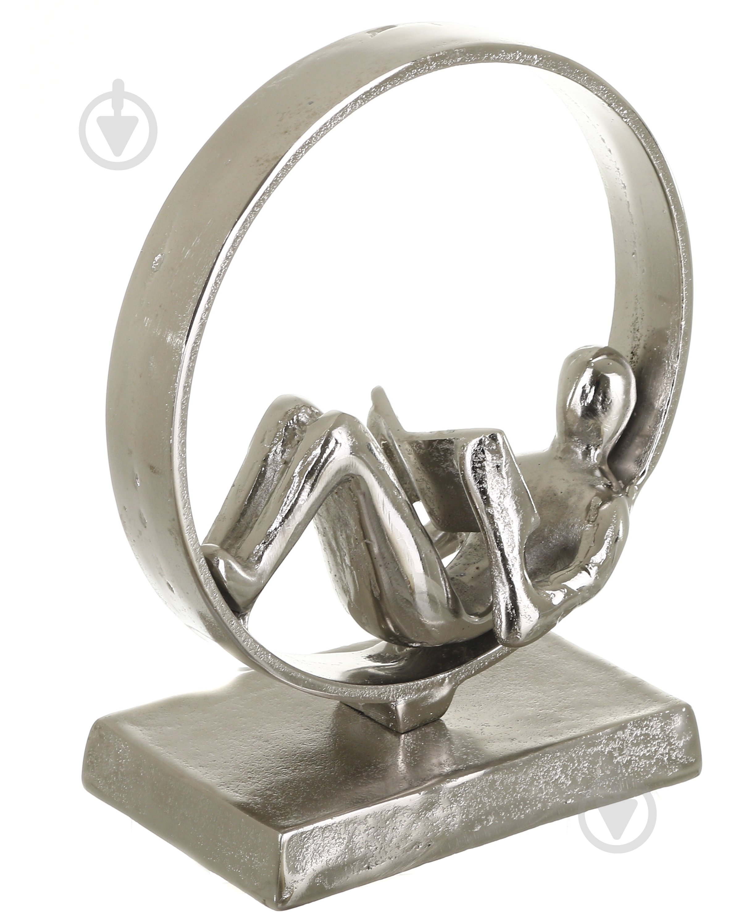 Статуэтка читатель 21,5х10х23,5 см серебряный - фото 2