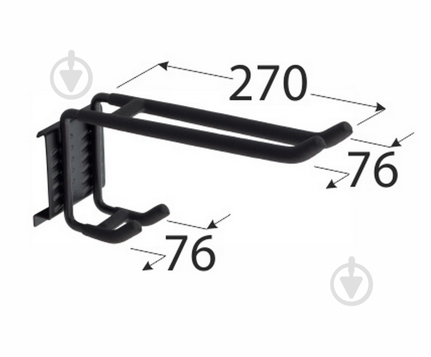 Гак гаражний SGH13 270х76 мм - фото 2