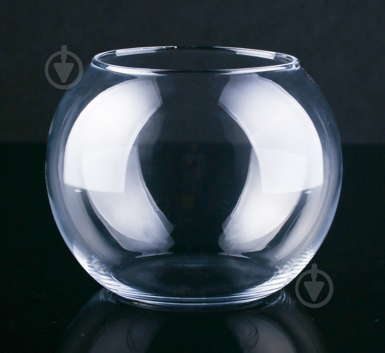 Ваза стеклянная Q Аквариум 15х11,5 см 11,5 см прозрачная - фото 1