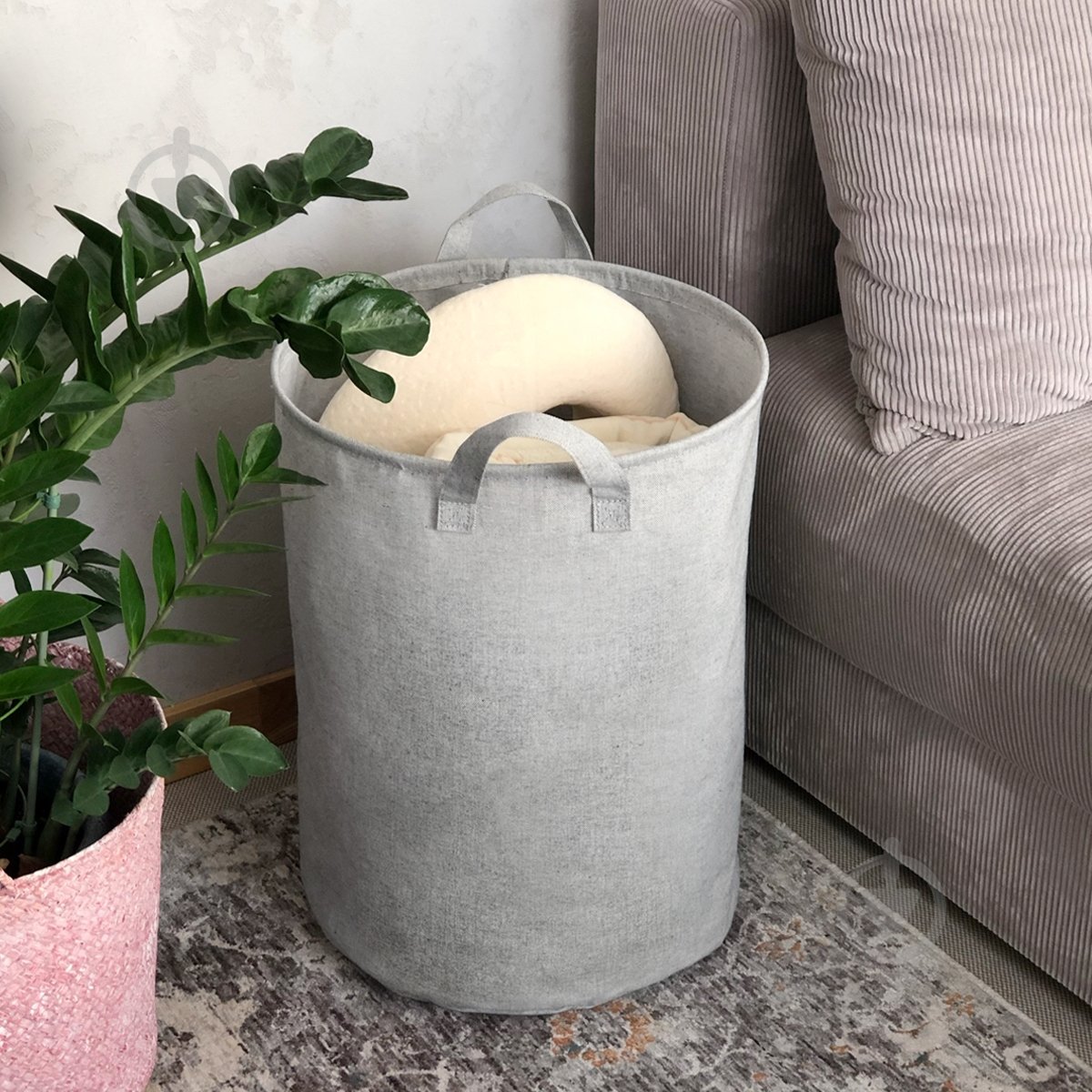 Кошик для зберігання універсальний MVM TH-01 GRAY 500x360x360 мм - фото 6