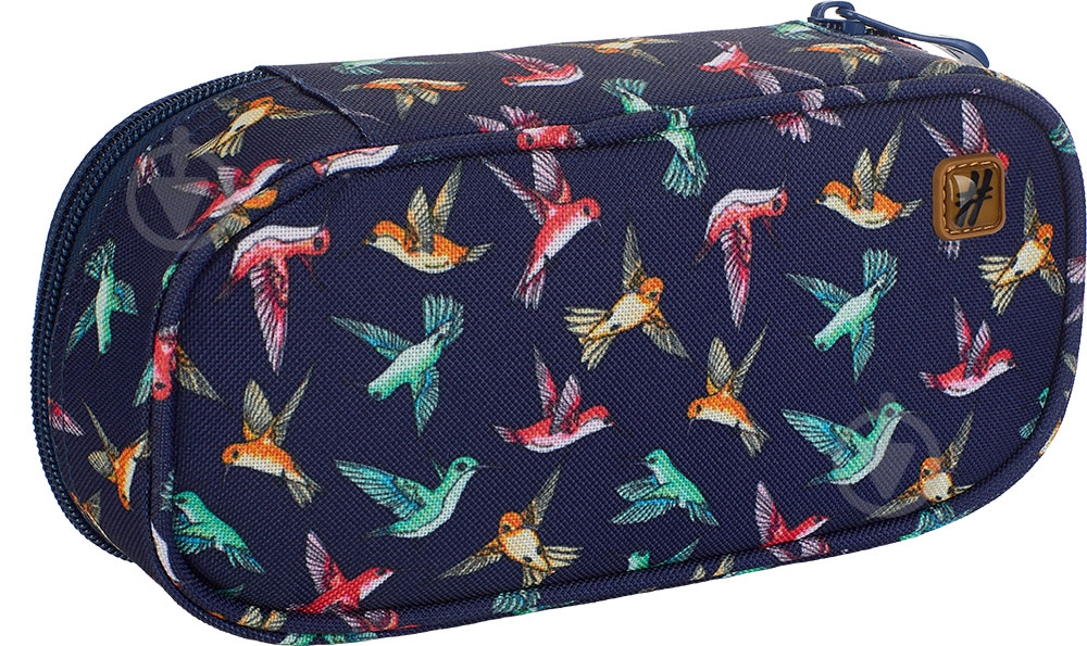 Пенал школьный HS-46 Hash синий - фото 2 Пенал школьный HS-46 Hash синий - фото 2