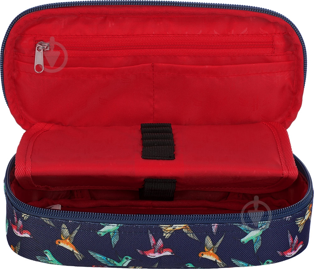 Пенал школьный HS-46 Hash синий - фото 3 Пенал школьный HS-46 Hash синий - фото 3