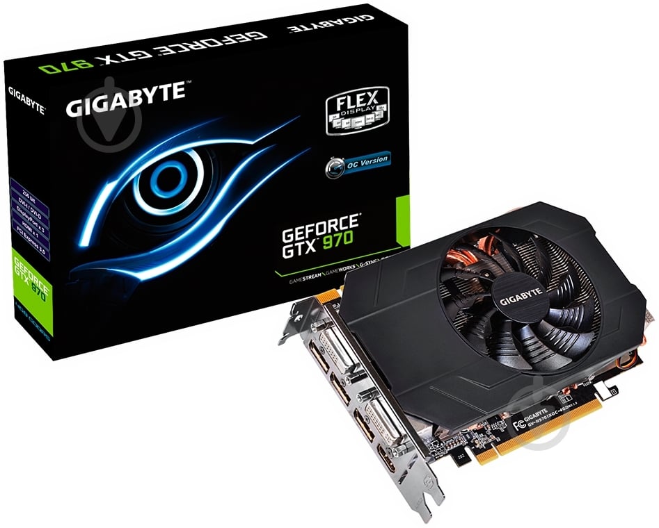 Видеокарта Gigabyte GeForce GTX 970 4GB GDDR5 256bit (GV-N970IXOC-4GD) - фото 1 Видеокарта Gigabyte GeForce GTX 970 4GB GDDR5 256bit (GV-N970IXOC-4GD) - фото 1