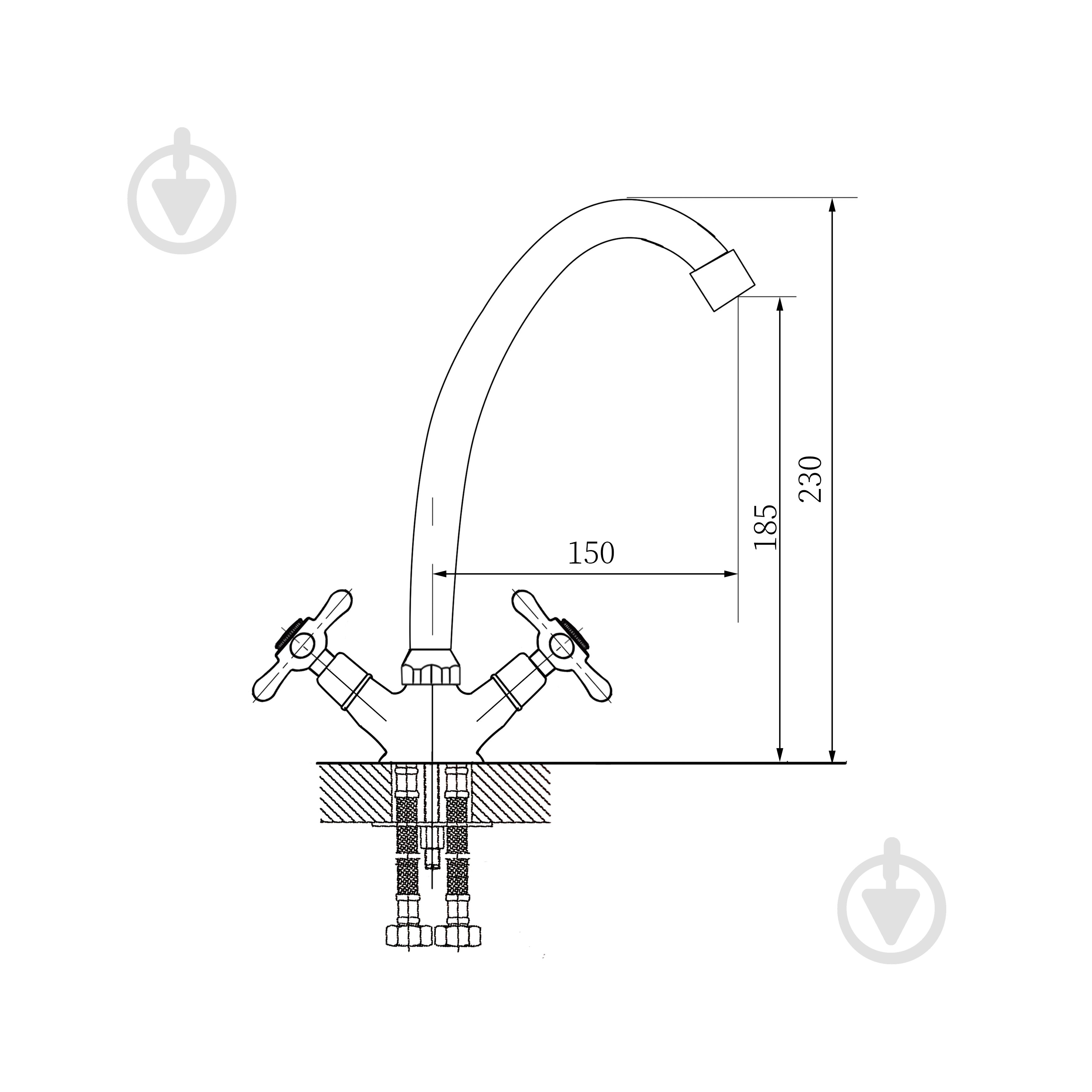 Смеситель для кухни Mixxen МЕДЕЯ-2 хром MXXI0813 - фото 2 Смеситель для кухни Mixxen МЕДЕЯ-2 хром MXXI0813 - фото 2