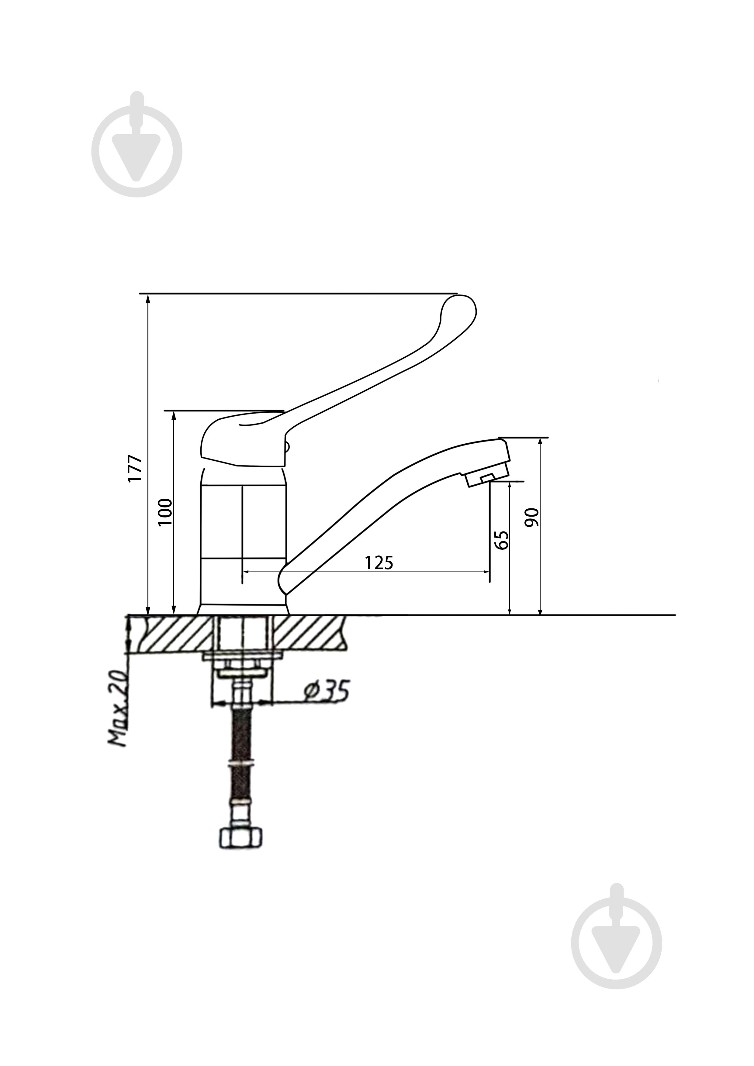 Смеситель для кухни Mixxen DIANA хром мед. MXXI0816 - фото 2 Смеситель для кухни Mixxen DIANA хром мед. MXXI0816 - фото 2