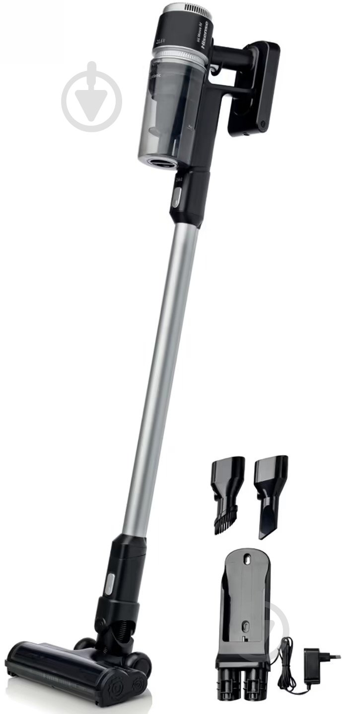 Пылесос аккумуляторный Hisense HVC613410BK (VC3919-GS) black - фото 1 Пылесос аккумуляторный Hisense HVC613410BK (VC3919-GS) black - фото 1