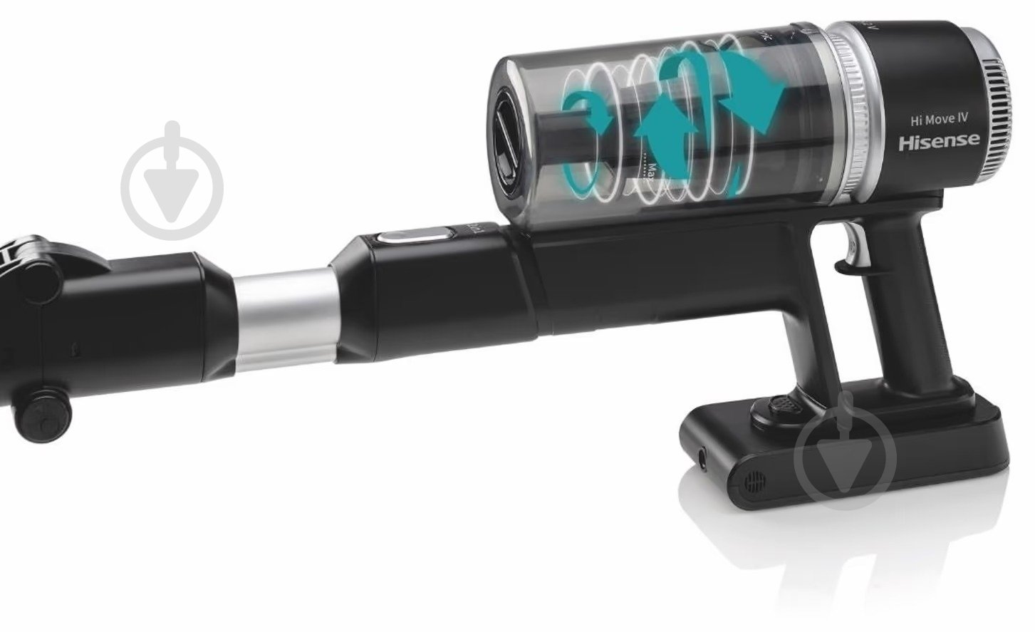 Пылесос аккумуляторный Hisense HVC613410BK (VC3919-GS) black - фото 3 Пылесос аккумуляторный Hisense HVC613410BK (VC3919-GS) black - фото 3