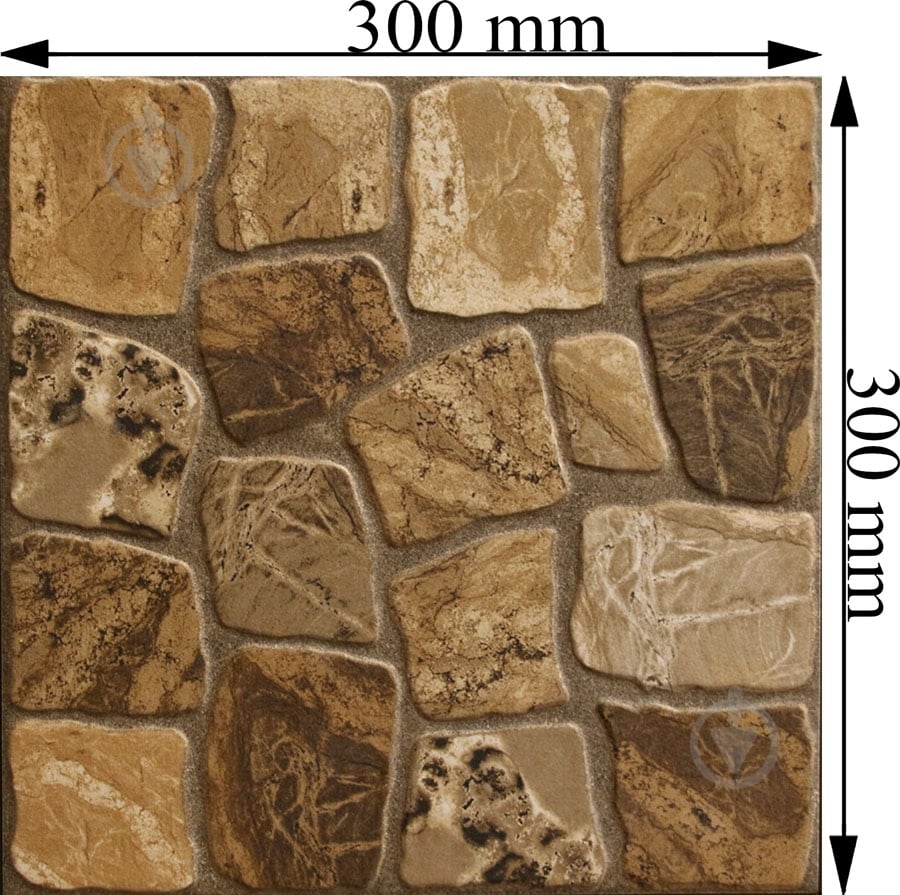 Плитка Cersanit Pamir brown 30x30 см - фото 2
