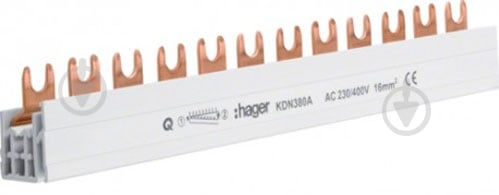 Шина соединительная Hager 3-полюсна на 57 модулів KDN363B - фото 1 Шина соединительная Hager 3-полюсна на 57 модулів KDN363B - фото 1