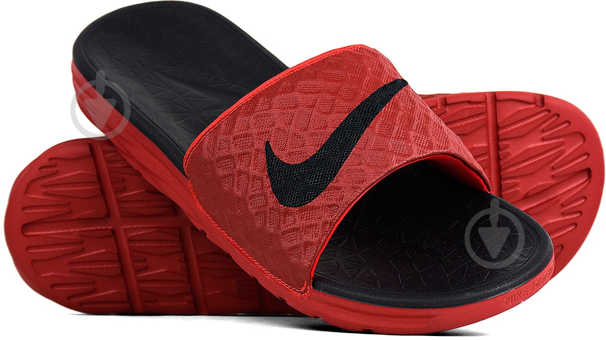 Шлепанцы Nike BENASSI SOLARSOFT 705474-600 р.42,5 красный - фото 4
