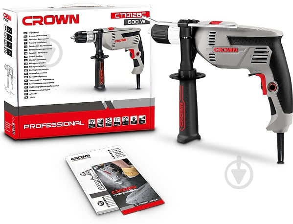 Дрель ударная Crown CT10128C - фото 7