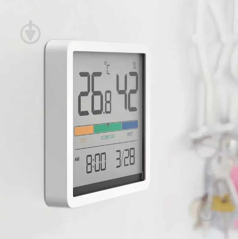 Термогигрометр Xiaomi Miiiw Temperature Humidity Clock White S210 (MW22S06) - фото 2
