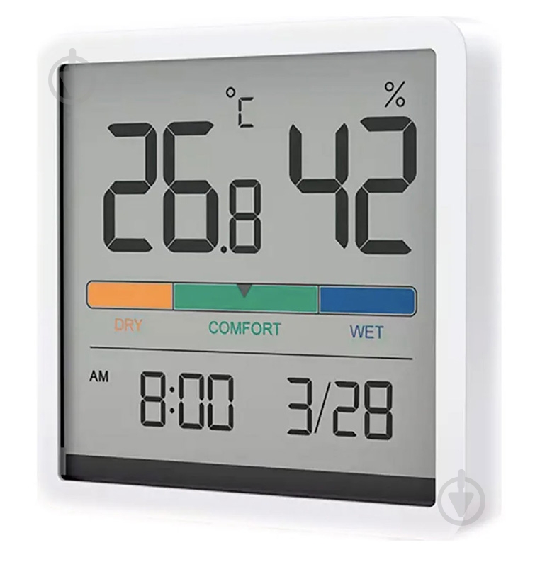 Термогигрометр Xiaomi Miiiw Temperature Humidity Clock White S210 (MW22S06) - фото 9
