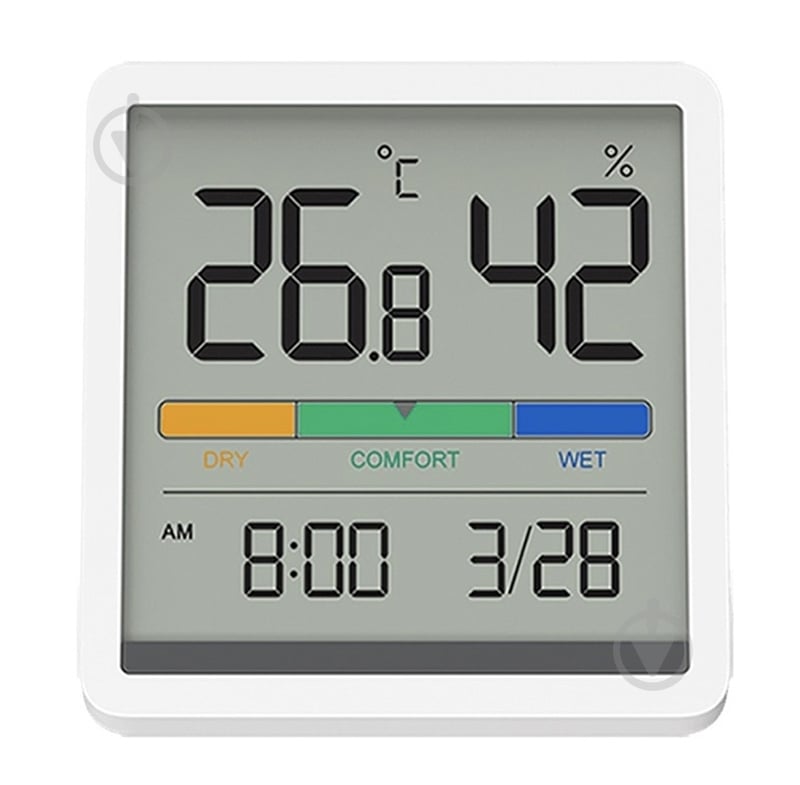 Термогигрометр Xiaomi Miiiw Temperature Humidity Clock White S210 (MW22S06) - фото 1