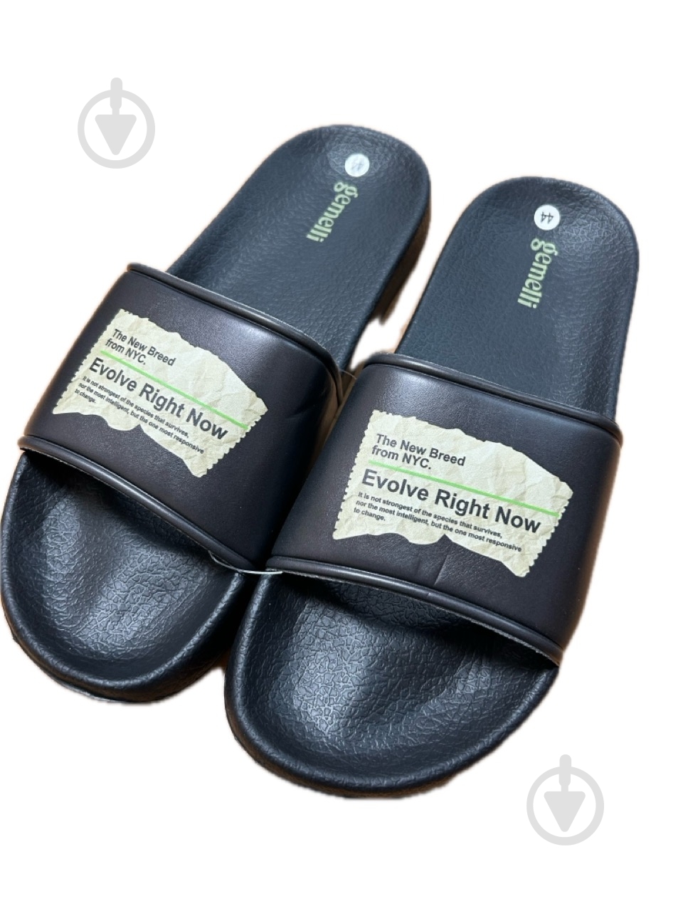 Шлепанцы Gemelli Шкипер р.44 черный - фото 1