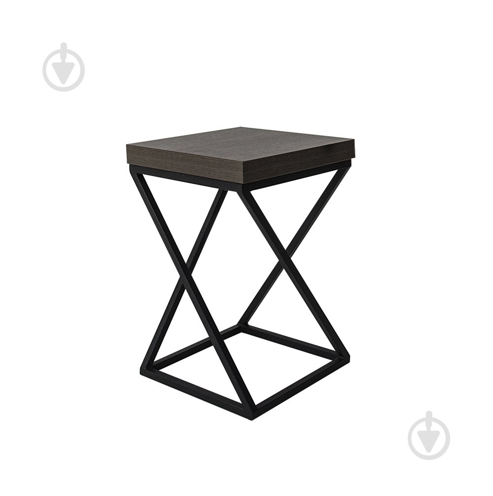 Табурет Каламит Кабо-Верде 300x300x490 мм темно-коричневый / черный - фото 1