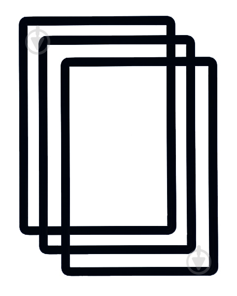 Рамка А4 формату чорна 3 шт. - фото 1 Рамка А4 формату чорна 3 шт. - фото 1