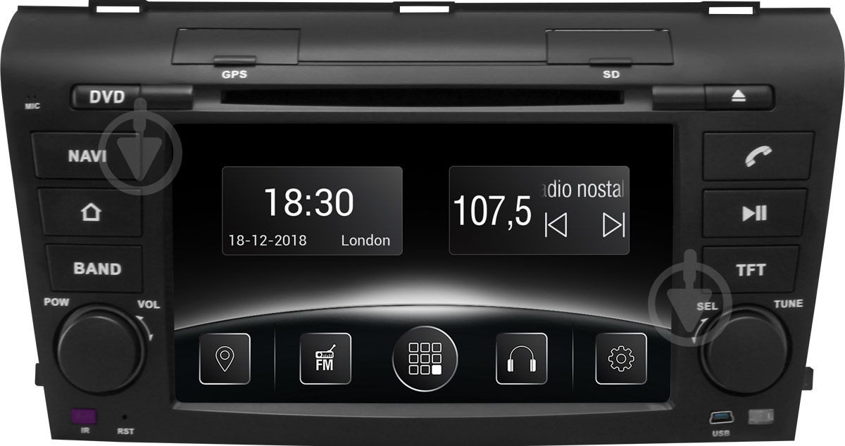 Автомагнитола Gazer CM6007-BK - фото 1