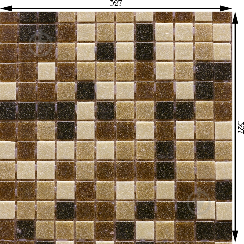 Плитка Rose Мозаика микс коричневый 32,7x32,7 - фото 2 Плитка Rose Мозаика микс коричневый 32,7x32,7 - фото 2