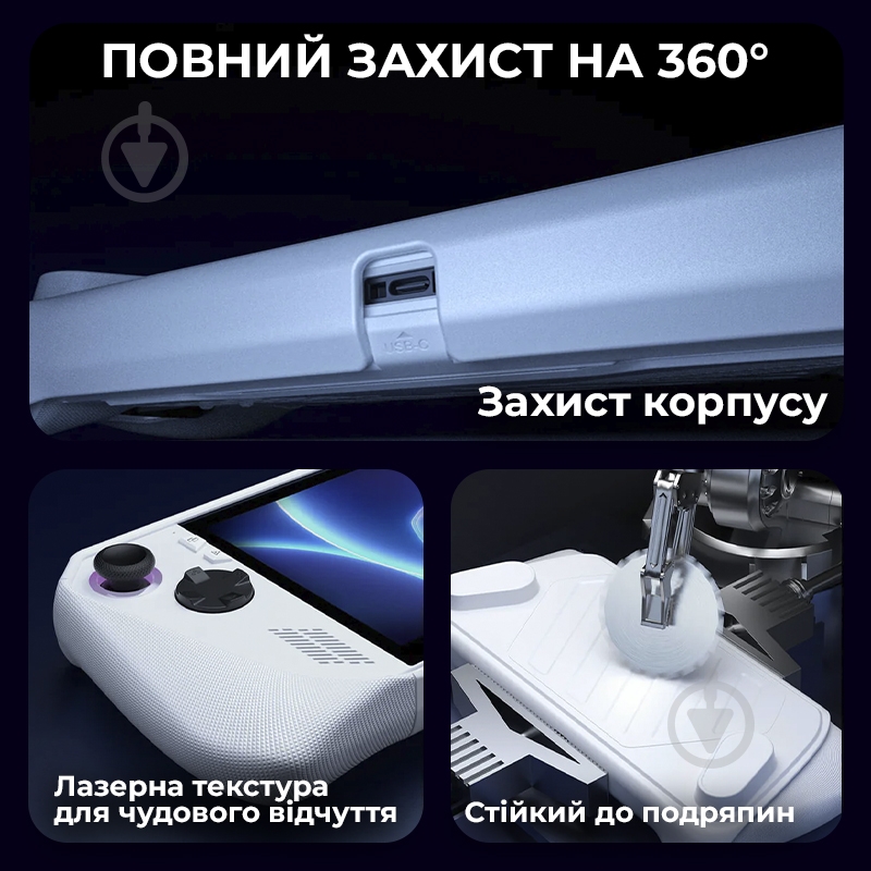 Чехол JSAUX ModCase для ROG Ally PC0109 White white - фото 7