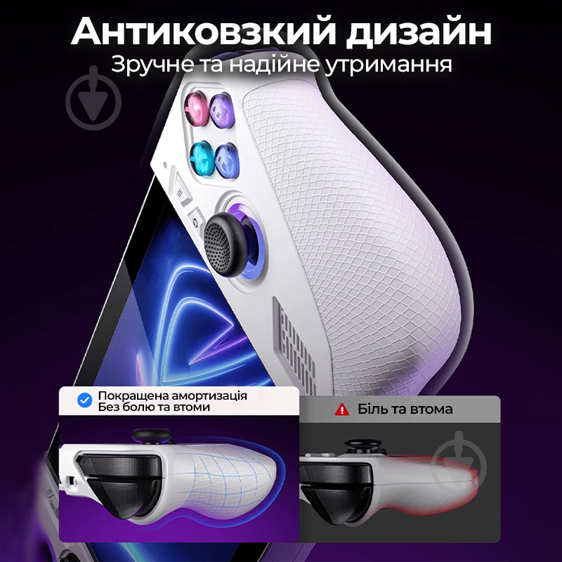 Накладки для геймпада JSAUX для ROG Ally PC0201 белый white - фото 4