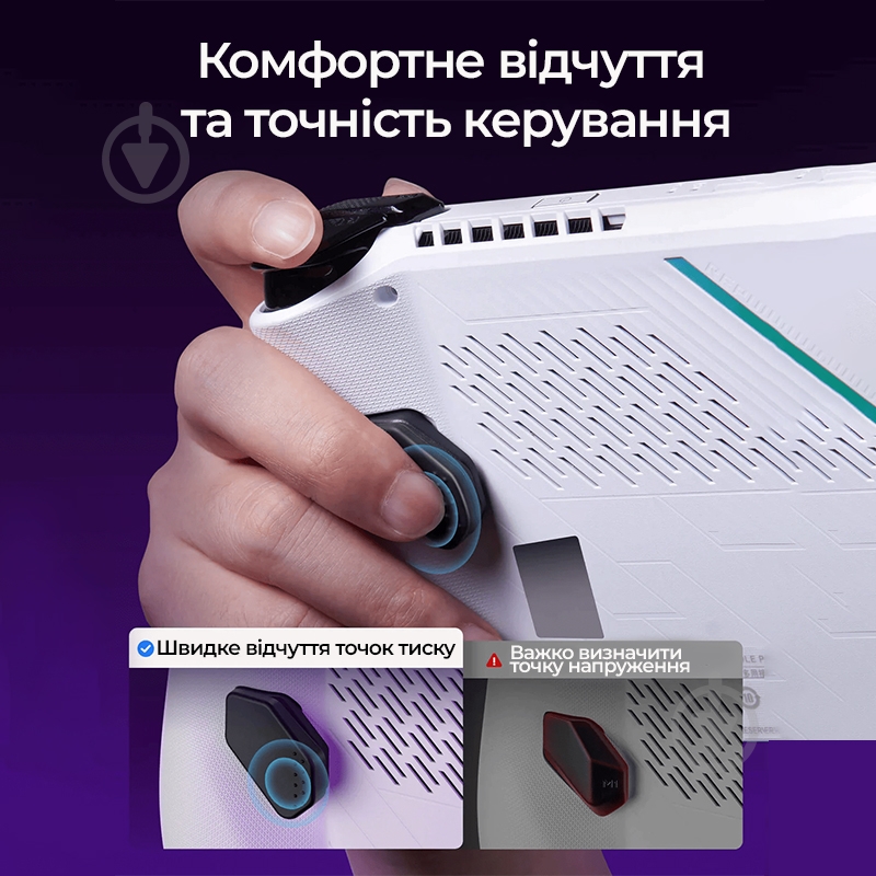 Накладки для геймпада JSAUX для ROG Ally PC0201 белый white - фото 7