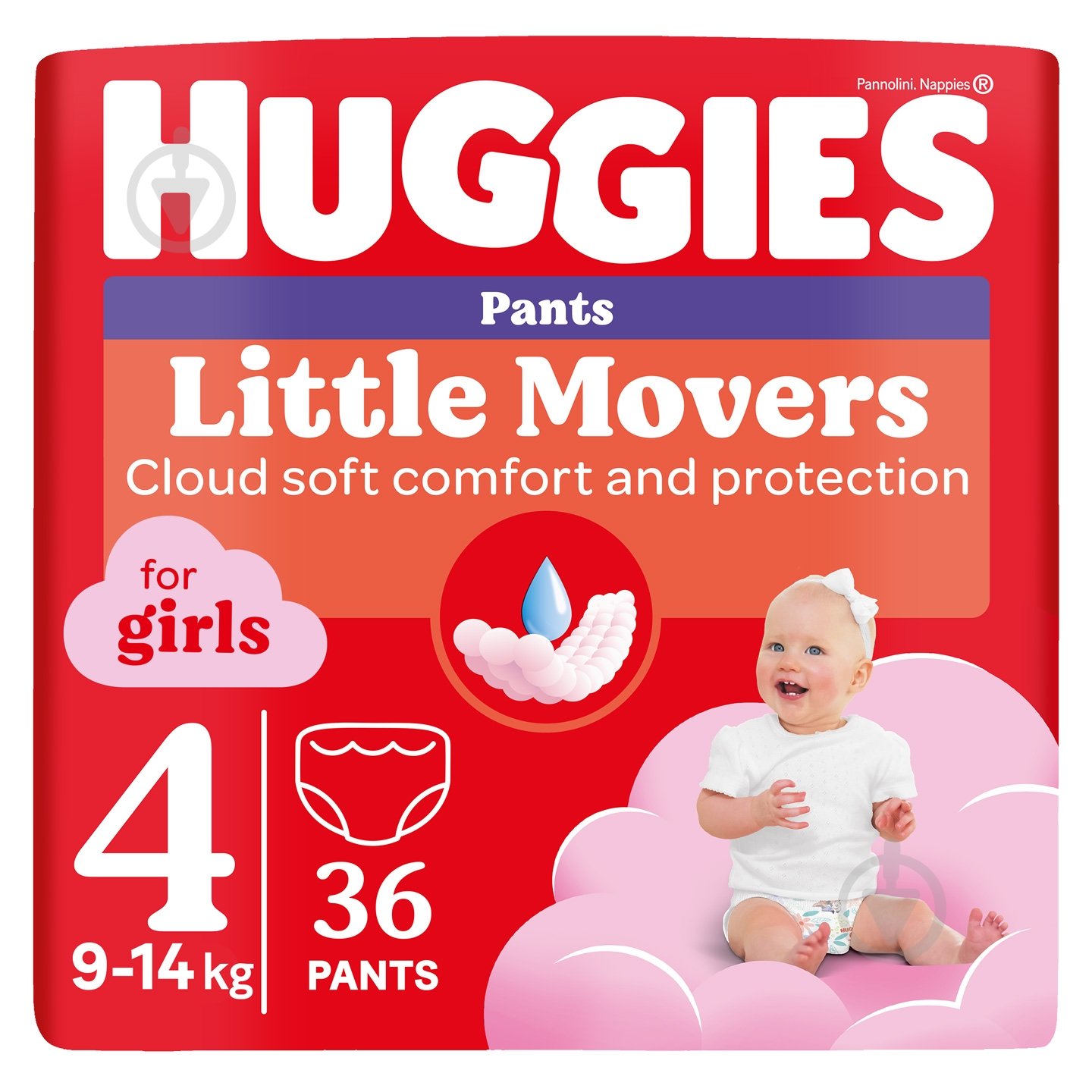 Підгузки-трусики Huggies Girl 4 9-14 кг 36 шт. - фото 1