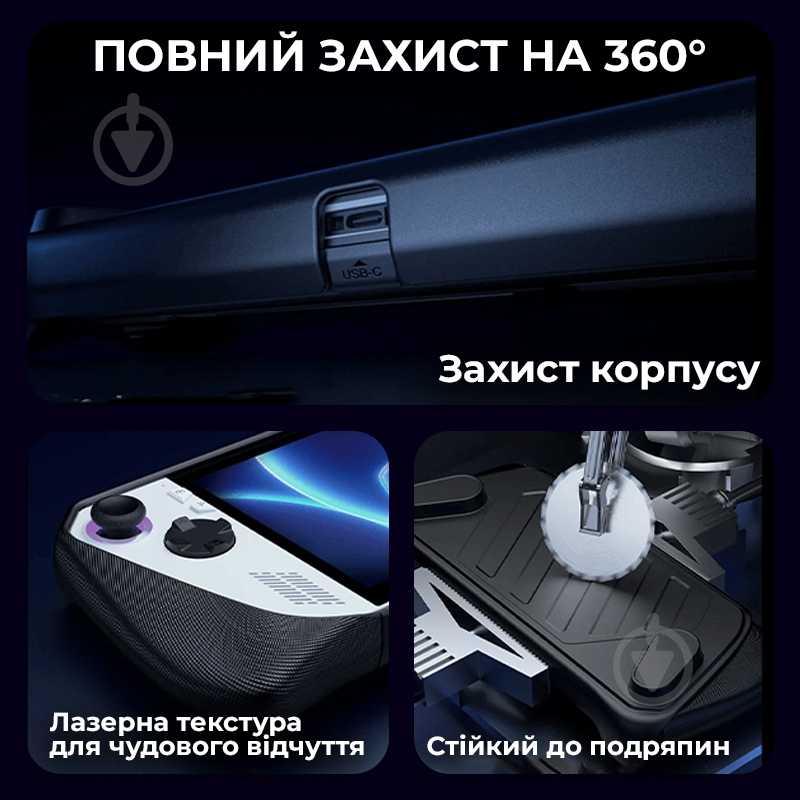 Чехол JSAUX ModCase для ROG Ally PC0109 Black (черный) black - фото 7
