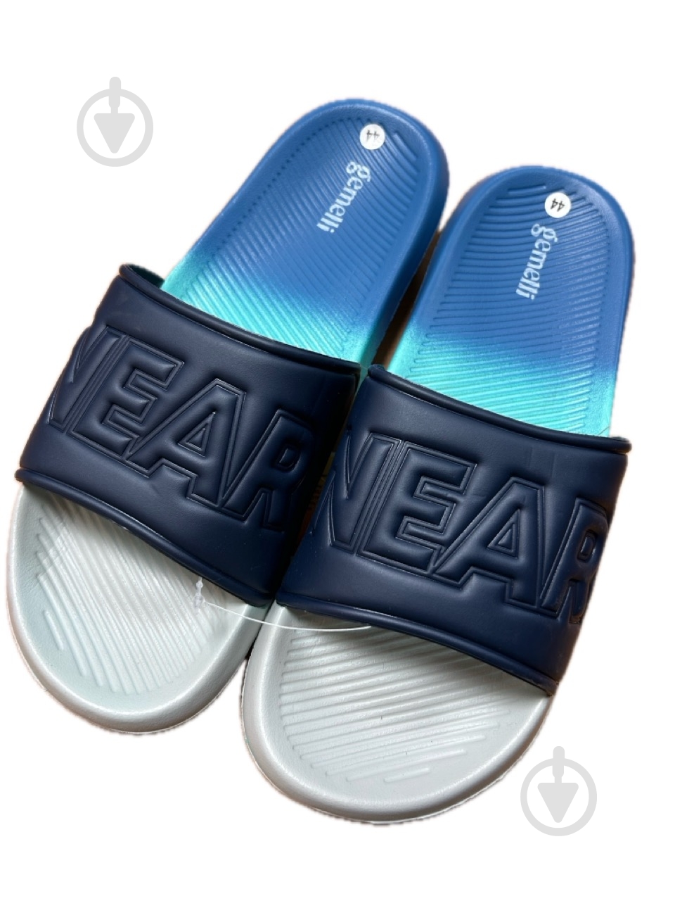 Шлепанцы Gemelli Сияние р.42 синий - фото 1 Шлепанцы Gemelli Сияние р.42 синий - фото 1