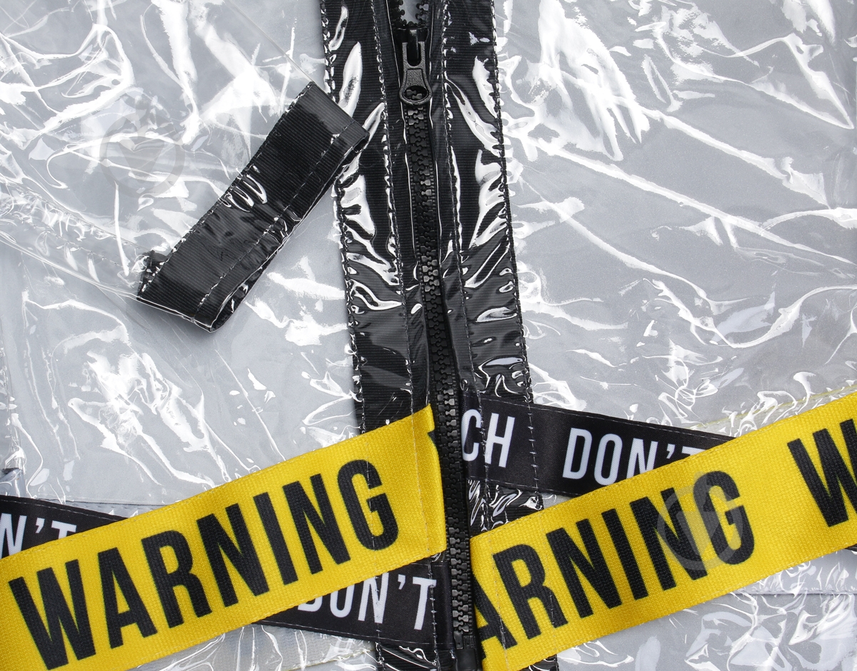 Дождевик унисекс Drydope Warning р.120 прозрачный 020-а/д2 - фото 6