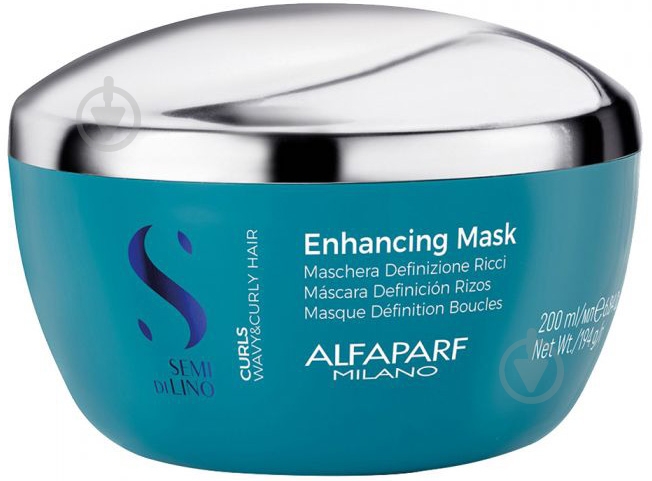 Маска для волос Alfaparf Semi Di Lino Curls 200 мл - фото 1 Маска для волос Alfaparf Semi Di Lino Curls 200 мл - фото 1