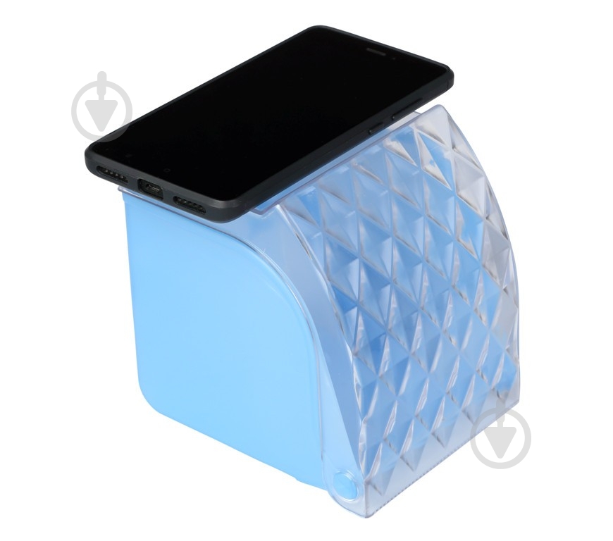 Держатель для туалетной бумаги VOLVER Crystal 10201BL - фото 4