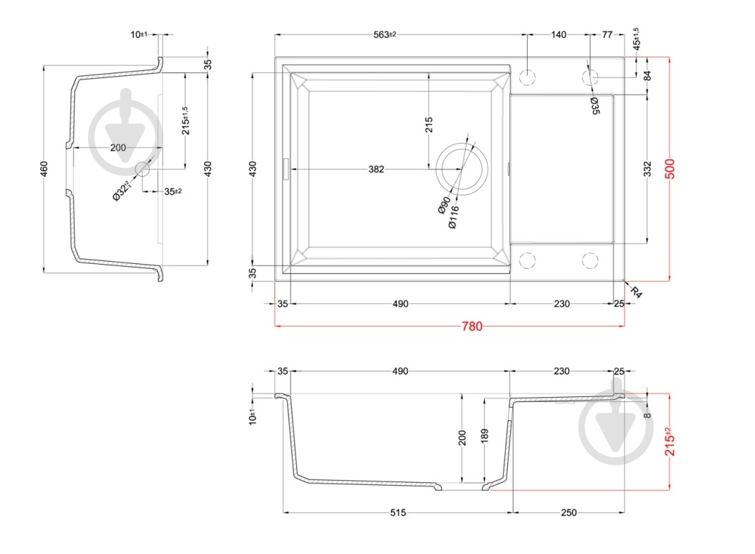 Мойка для кухни ELLECI EASY 310 Titanium 73 - фото 2