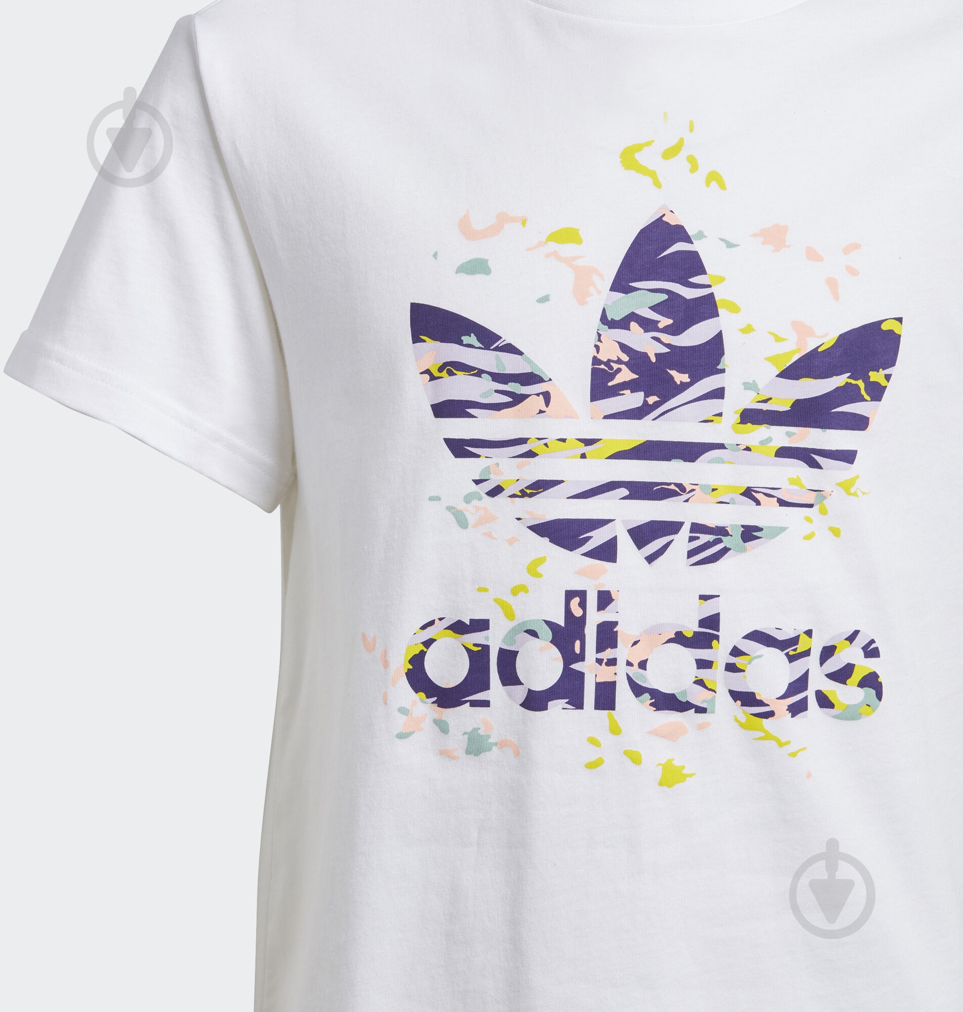 Футболка Adidas TREF TEE GD2814 белый с синим - фото 3 Футболка Adidas TREF TEE GD2814 белый с синим - фото 3