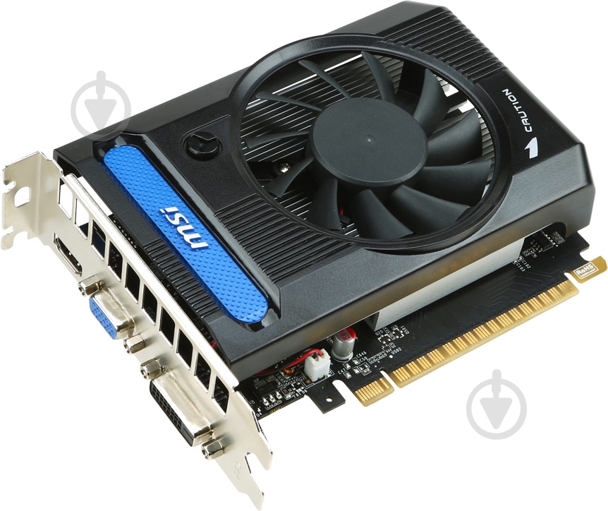 Видеокарта MSI GeForce GT 730 OC 2GB GDDR3 64bit (N730K-2GD3/OC) - фото 1 Видеокарта MSI GeForce GT 730 OC 2GB GDDR3 64bit (N730K-2GD3/OC) - фото 1