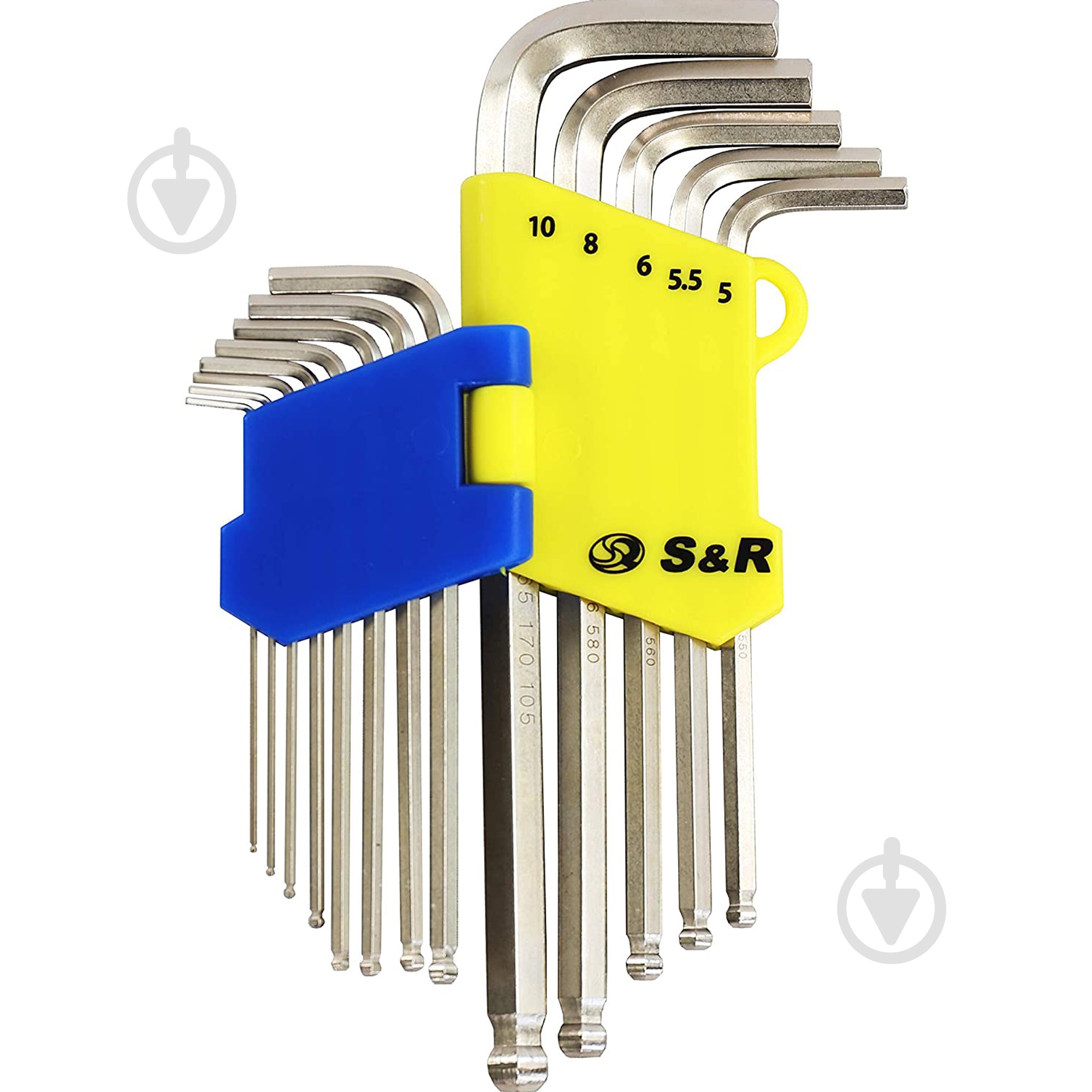 Набір ключів шестигранних S&R HEX (1,27 - 10.0) 13 шт. 365307013 - фото 3 Набір ключів шестигранних S&R HEX (1,27 - 10.0) 13 шт. 365307013 - фото 3