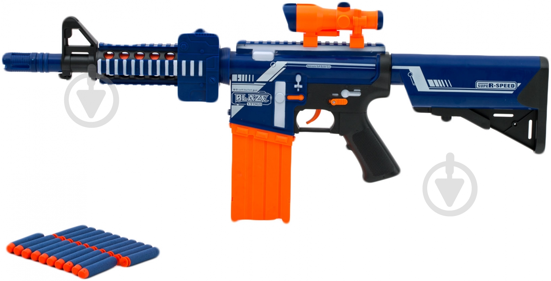 Іграшкова зброя Zecong Toys 10 м’яких куль 10 куль з присосками магазин 7054 - фото 2