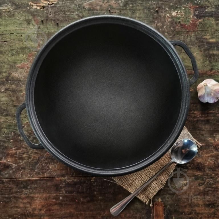 Казан ø340 мм 8 л узбекский WOK с крышкой-сковородом - фото 2 Казан ø340 мм 8 л узбекский WOK с крышкой-сковородом - фото 2