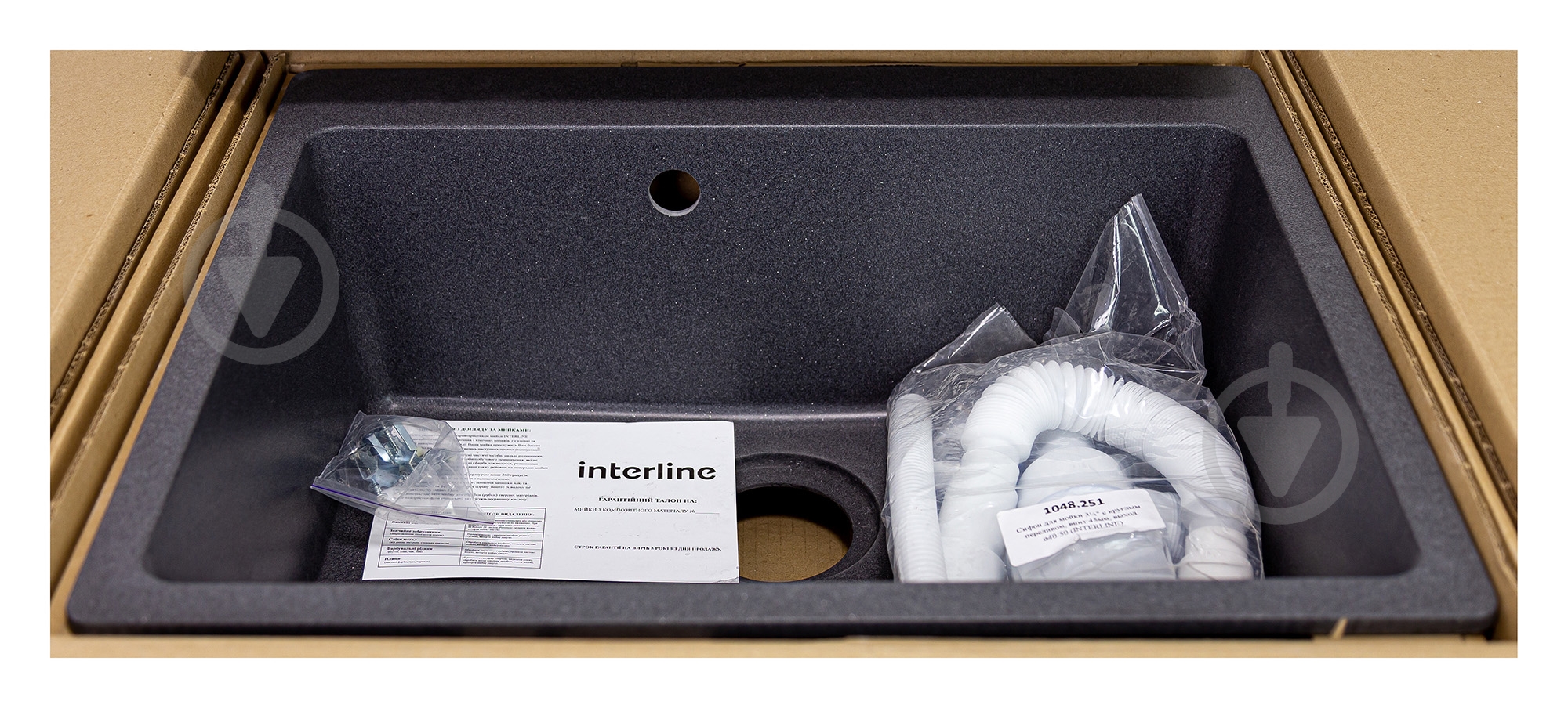 Мойка для кухни Interline CAVA MAXI grigio - фото 7