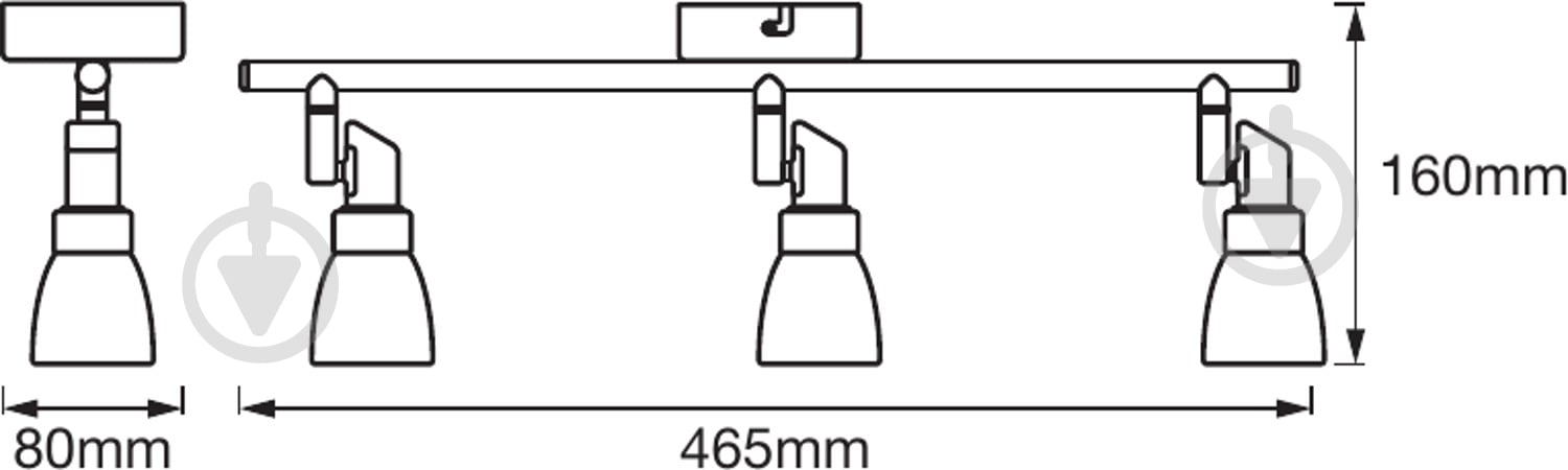 Спот Osram 827 LED 3x2 Вт G9 хром - фото 3
