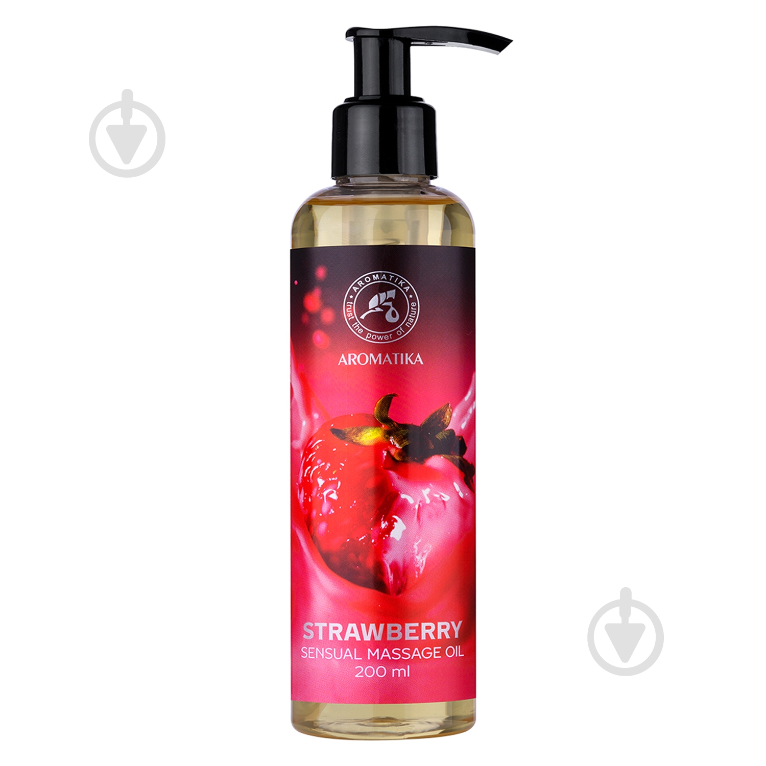 Масло косметическое Ароматика для чувственного массажа Клубника 200 мл - фото 1