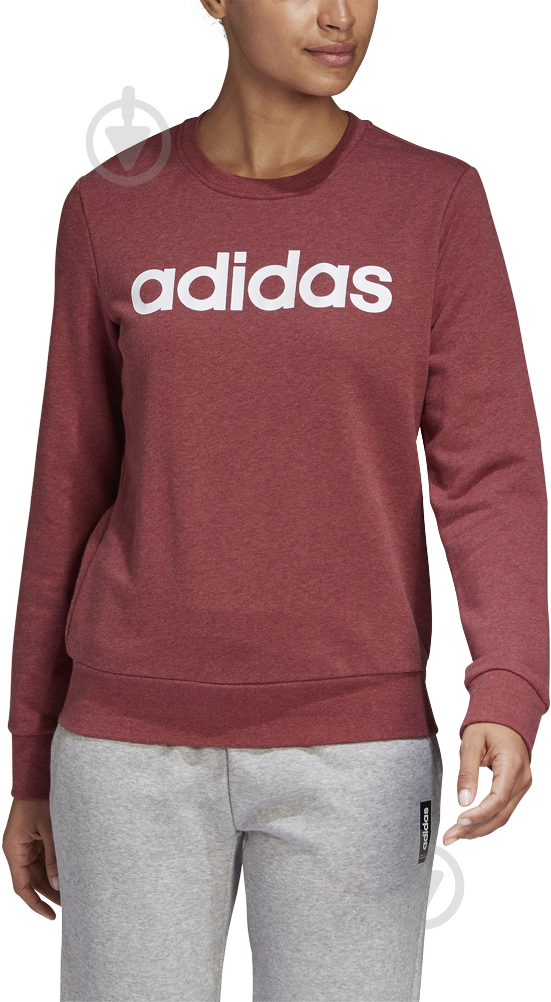 Джемпер Adidas W E LIN SWEAT GD2956 р. XS красный - фото 1