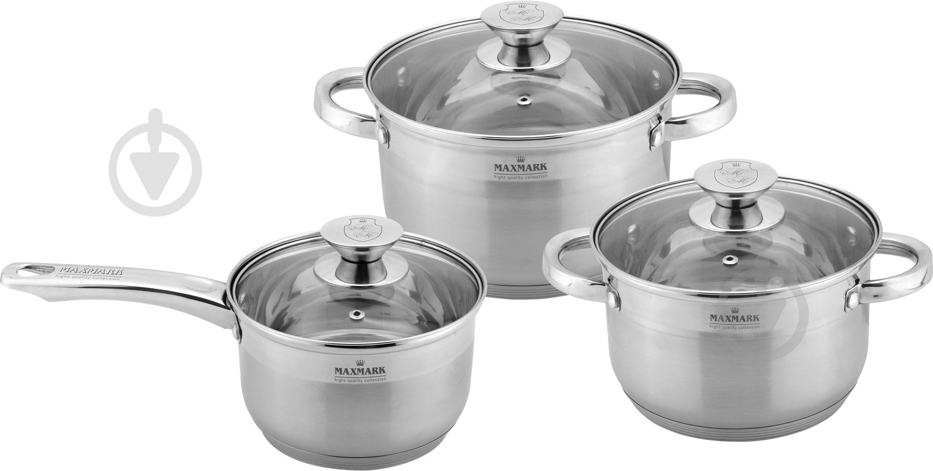 Набор кастрюль Maxmark MK-3506D 6 предметов - фото 1
