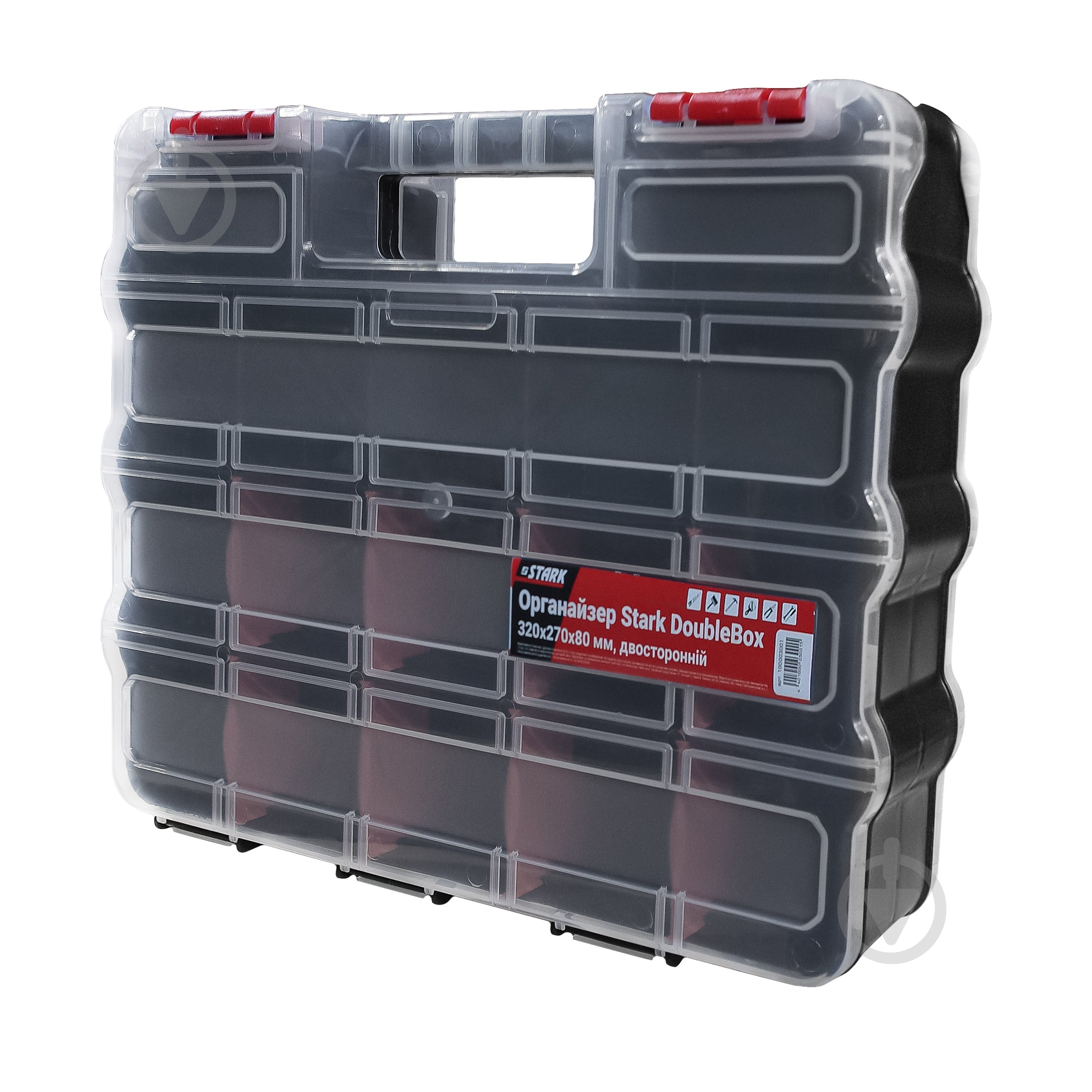 Органайзер для мелких деталей Stark DoubleBox двухсторонний 320x270x80 мм 100003001 - фото 1