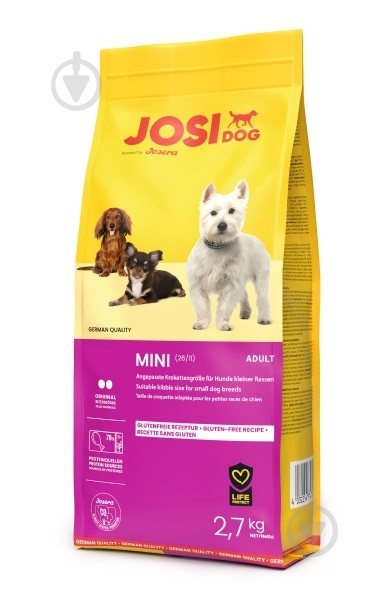 Корм сухий для малих порід Josera Josimini з куркою 2,7 кг - фото 1