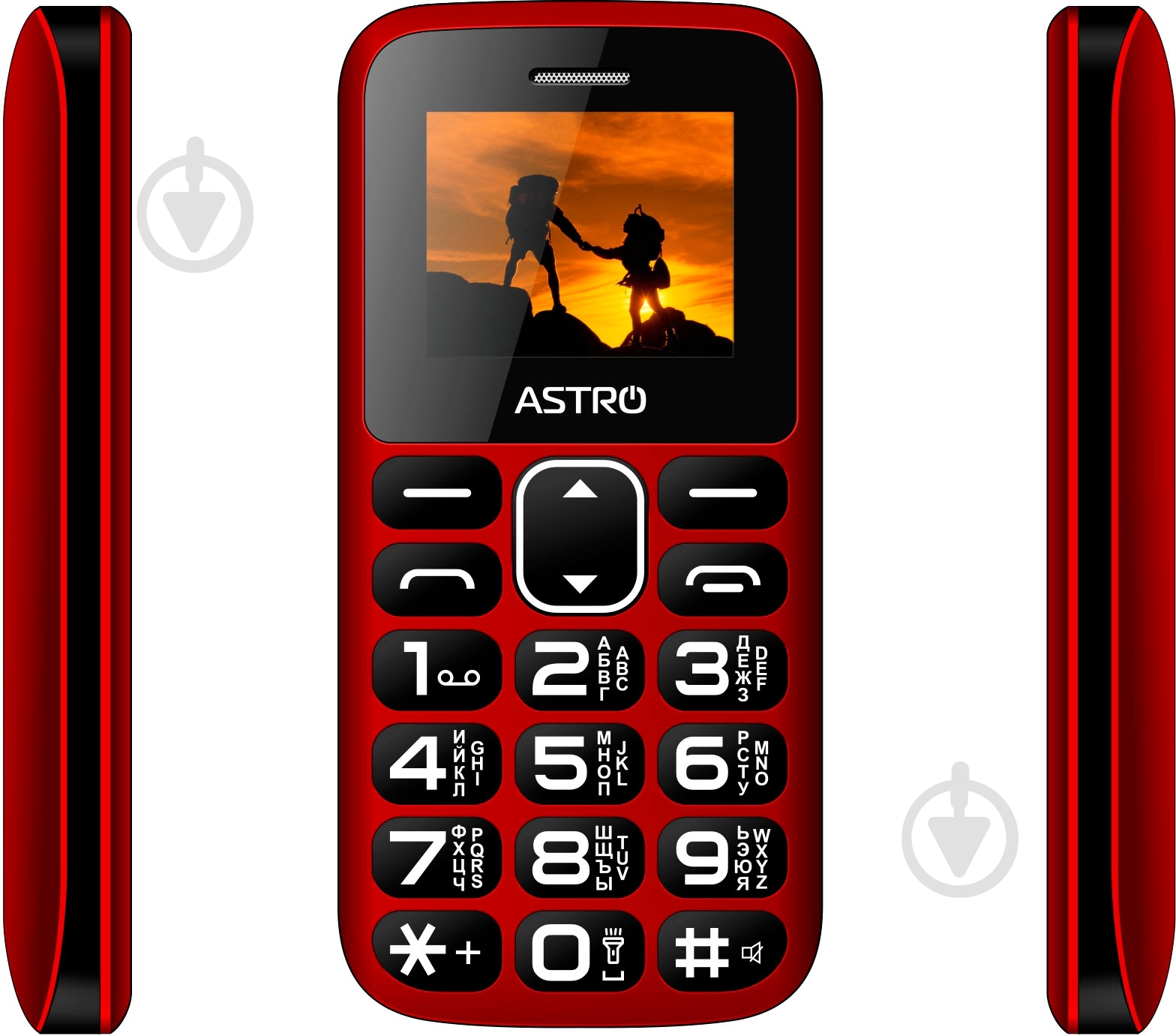 Мобільний телефон Astro A185 red - фото 3