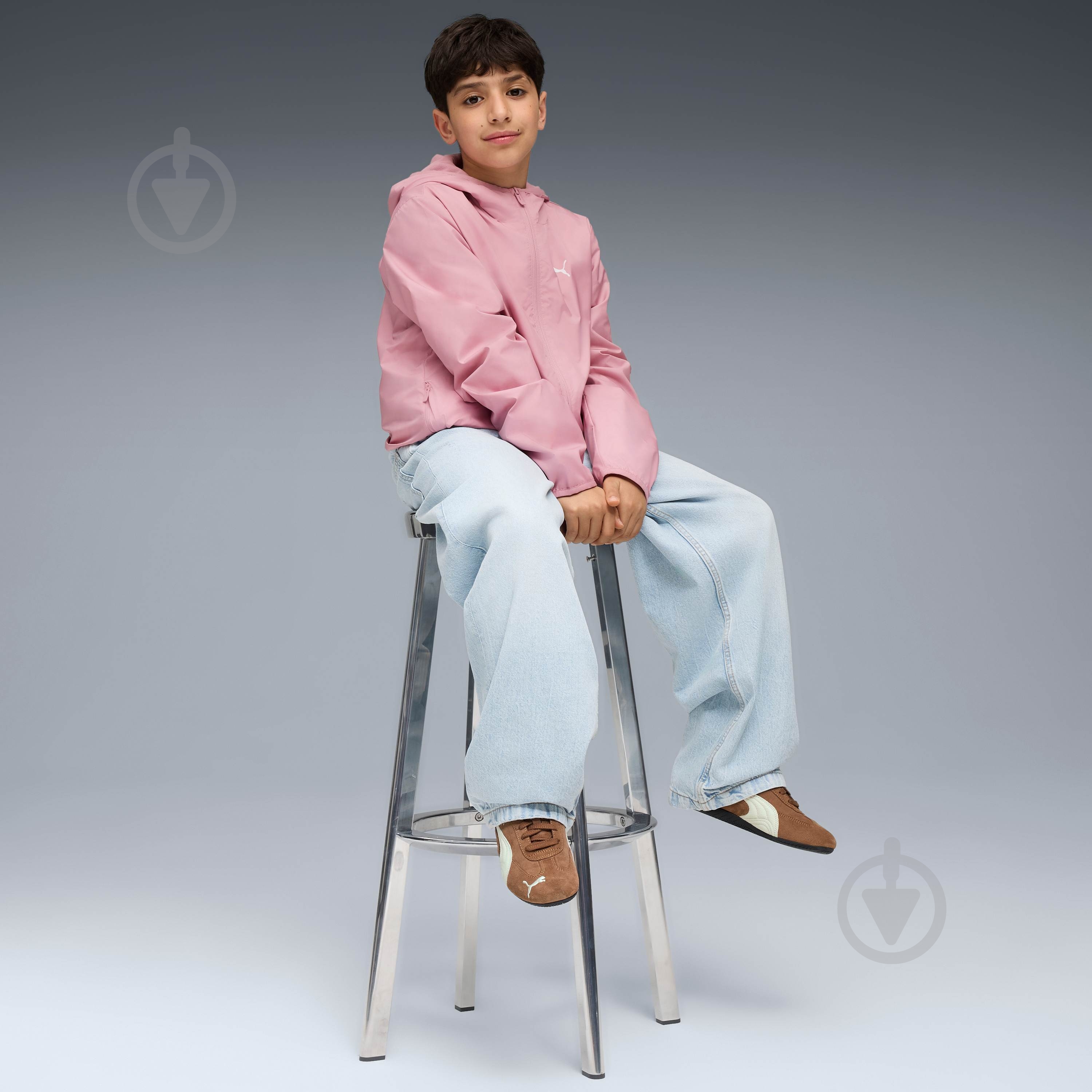 Куртка для девочек демисезонная Puma Fleece Lined Windbreaker 68932265 розовая - фото 4 Куртка для девочек демисезонная Puma Fleece Lined Windbreaker 68932265 розовая - фото 4