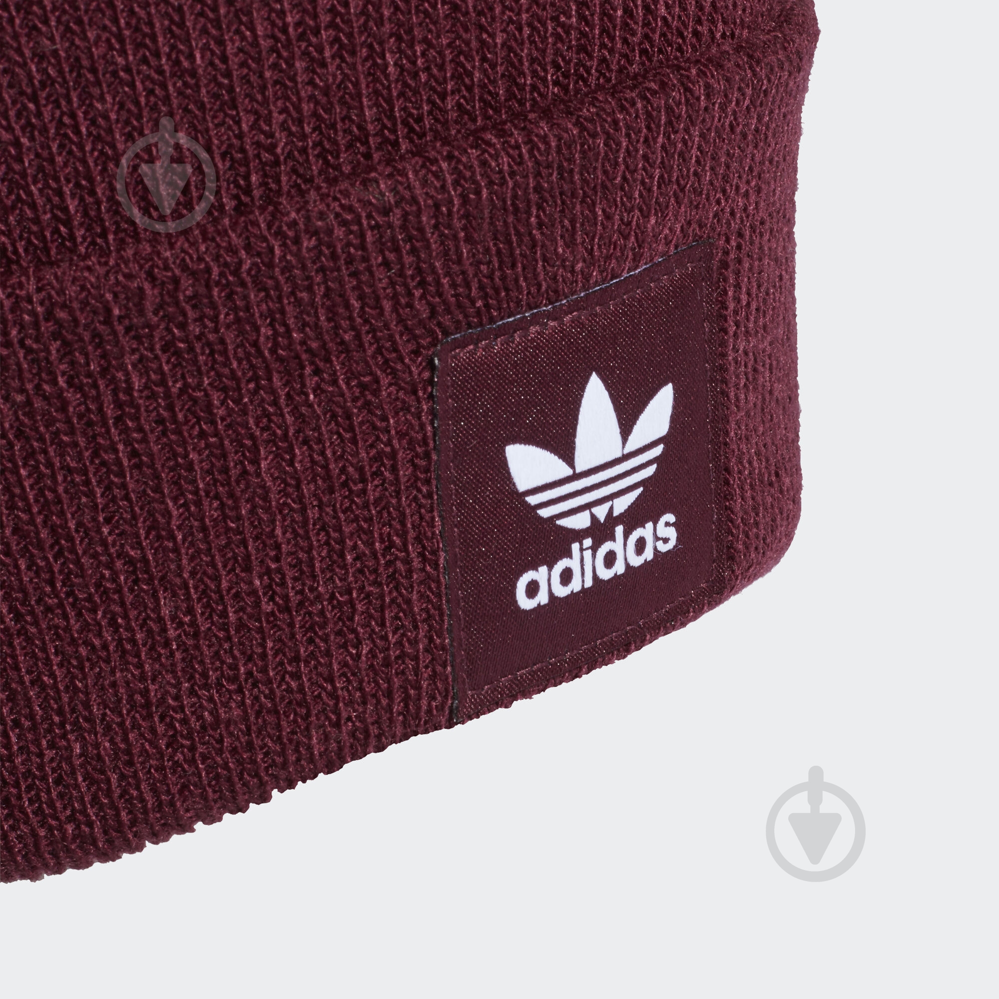 Шапка Adidas Ac Cuff Knit GD4560 р.L бордовый - фото 2