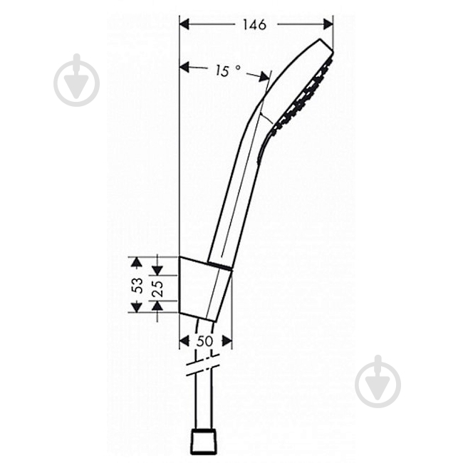Душевой гарнитур Hansgrohe Croma Select S 26410400 - фото 2