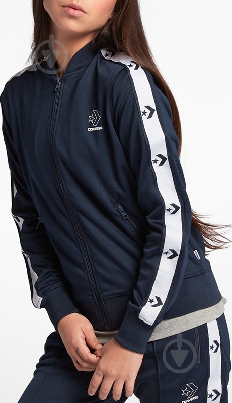 Джемпер Converse Star Chevron Track Jacket 10007282-467 р. S синий - фото 1